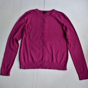 Ann Taylor Magenta Cardigan